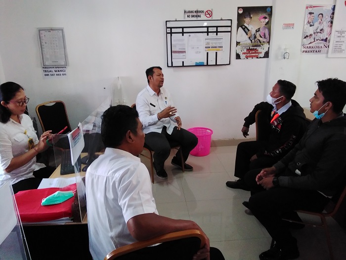KOORDINASI DINAS PERHUBUNGAN KOTA DENPASAR DENGAN PERBEKEL DESA TEGAL KERTHA