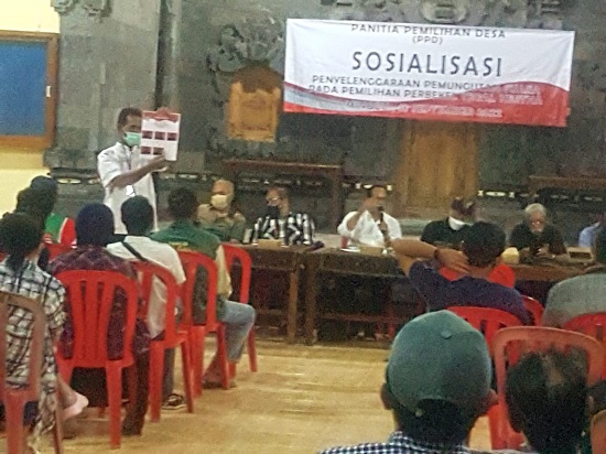 SOSIALISASI PILKEL TAHUN 2022 DI DESA TEGAL KERTHA