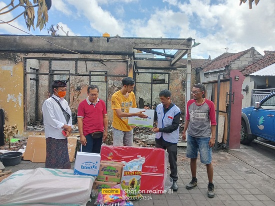 Bantuan dari Dinas Sosial Kota Denpasar