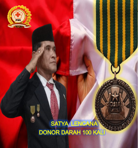 Pengelola Kampung KB Desa Tegal Kertha menerima Satya Lencana Kebhaktian Sosial RI