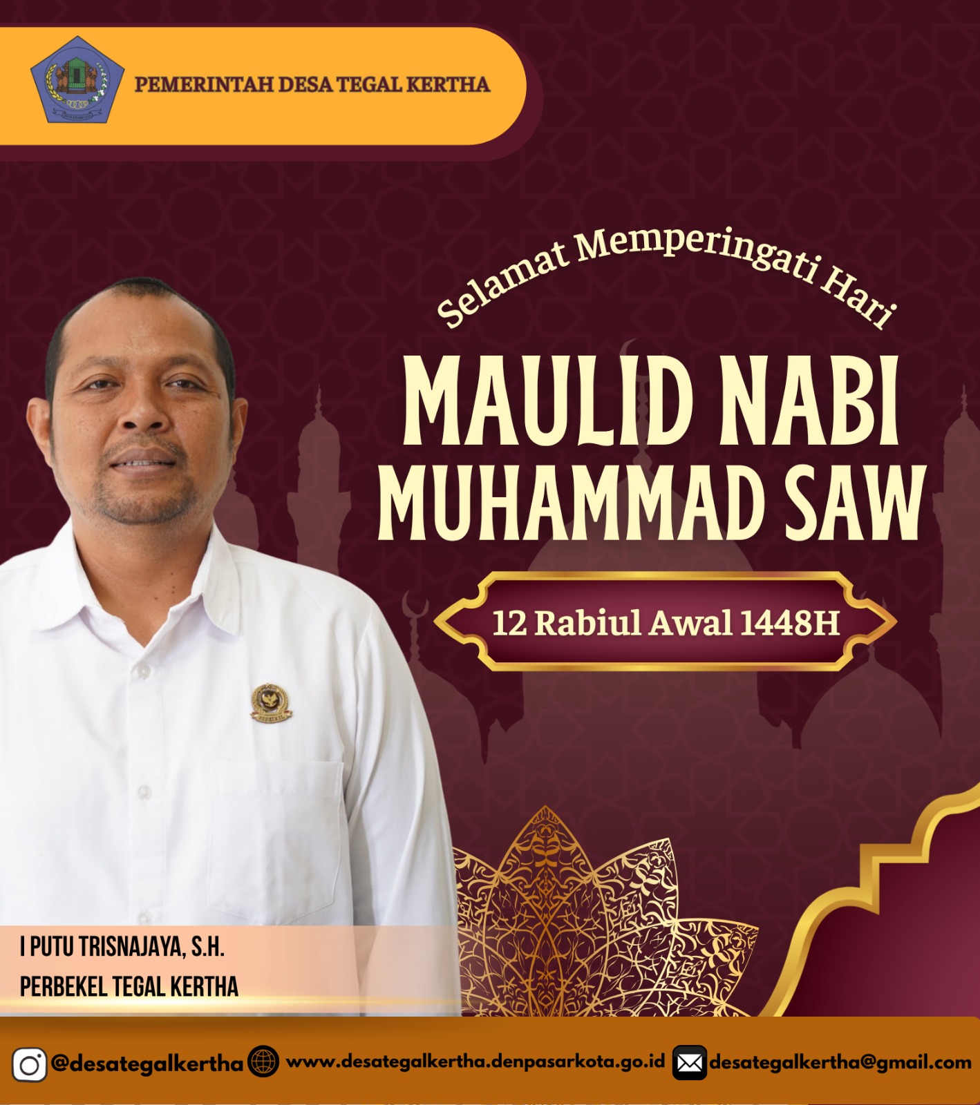  Selamat Memperingati Maulid Nabi Muhammad SAW, 25 Agustus 2026 