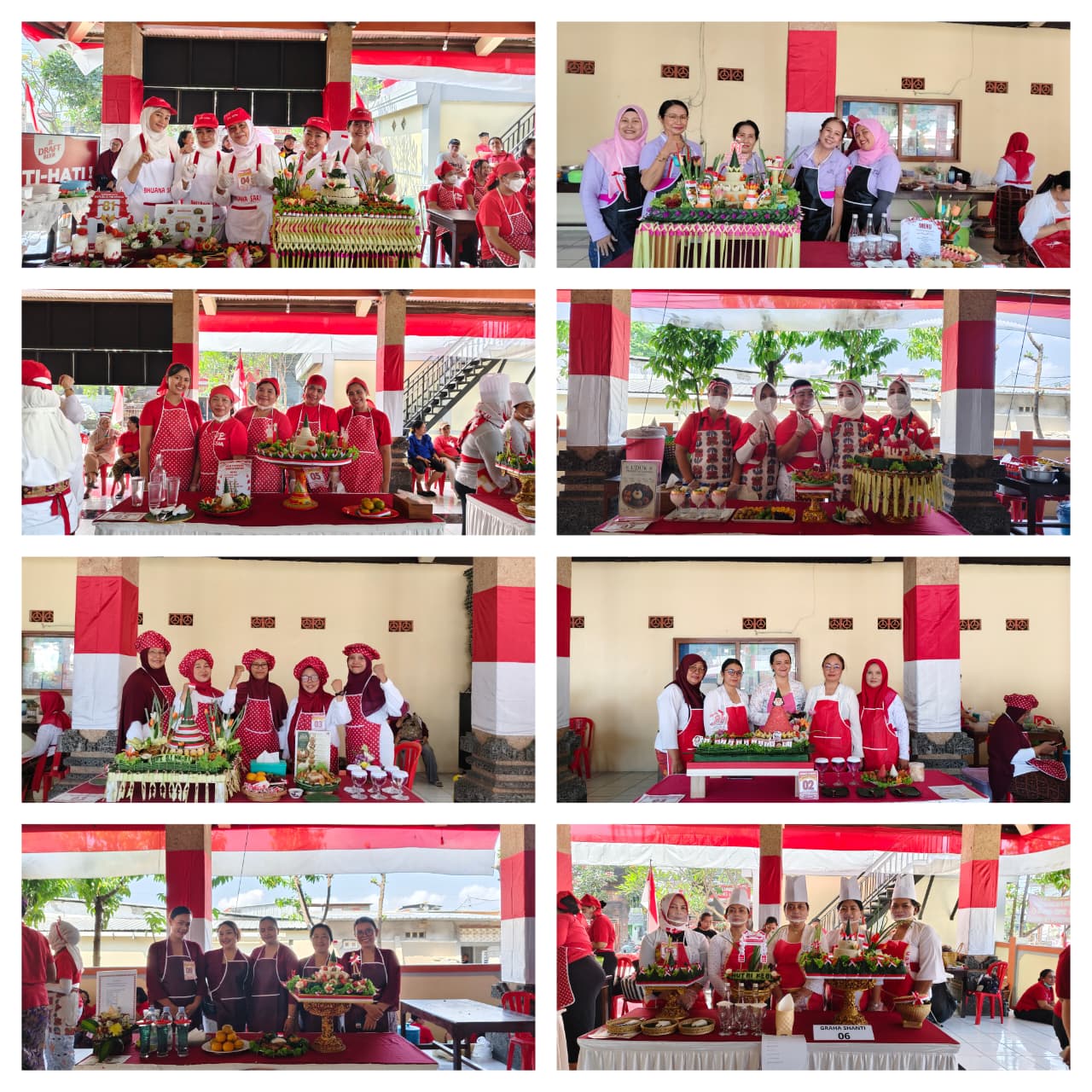 Lomba Menghias Nasi Tumpeng dalam Rangka HUT RI ke-81